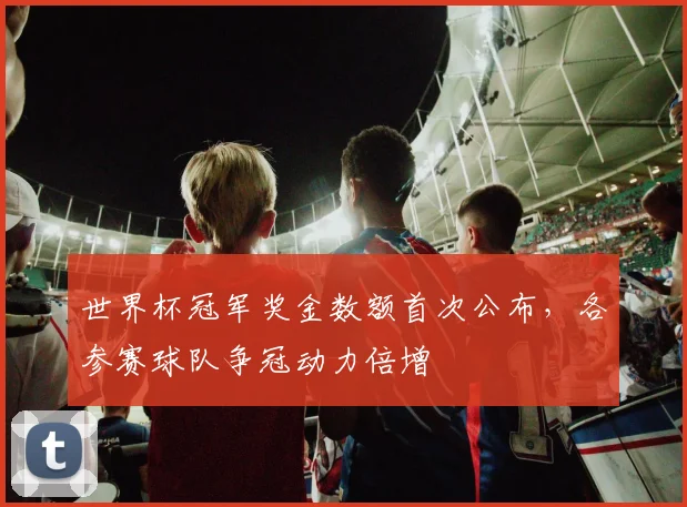 世界杯冠军奖金数额首次公布,各参赛球队争冠动力倍增